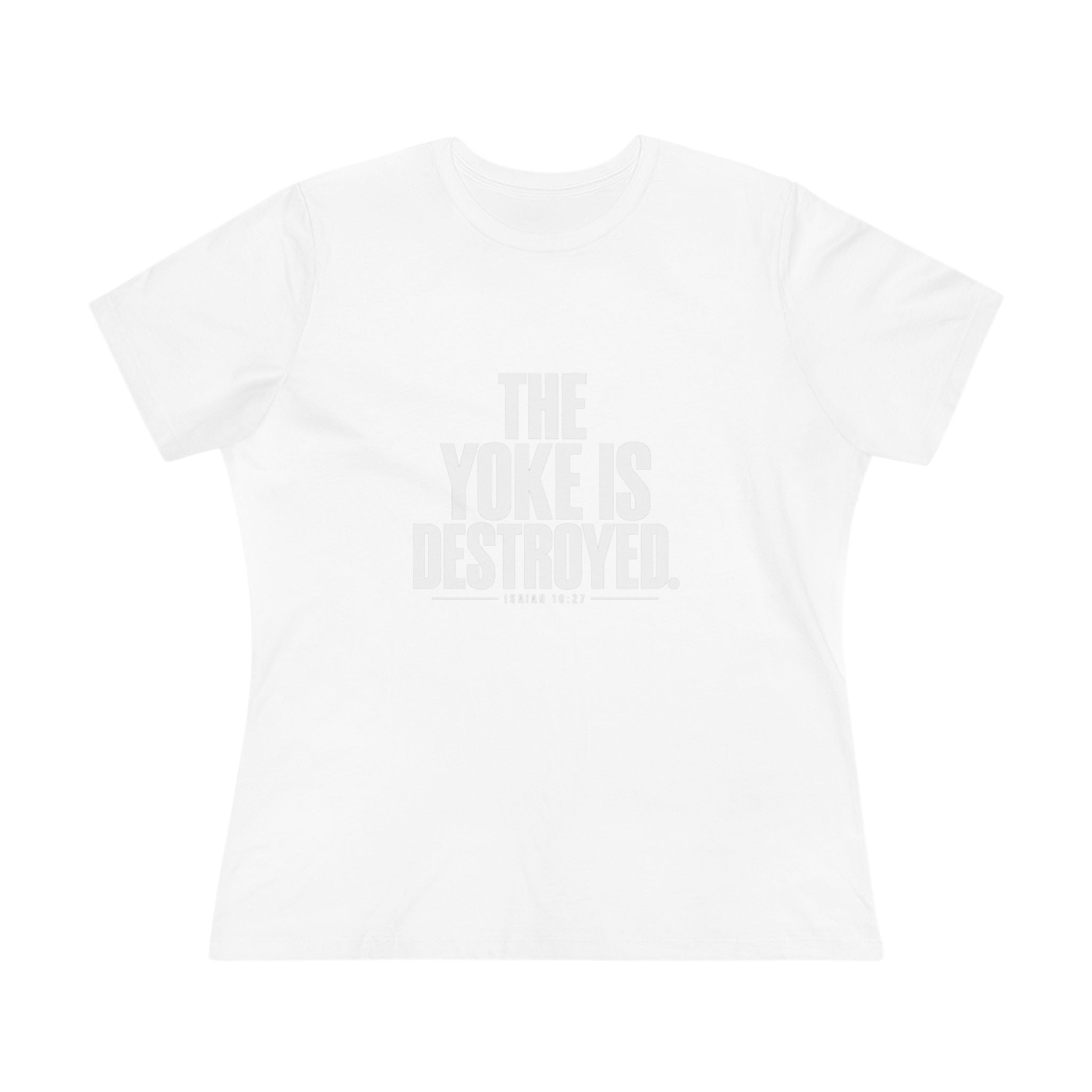 THE YOKE IS DESTROYED: Women's Cotton Tee