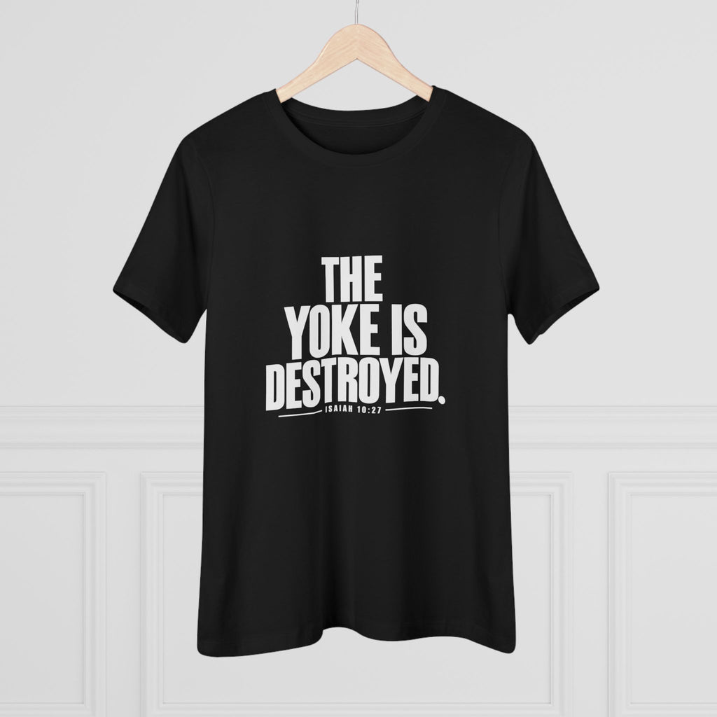 THE YOKE IS DESTROYED: Women's Cotton Tee
