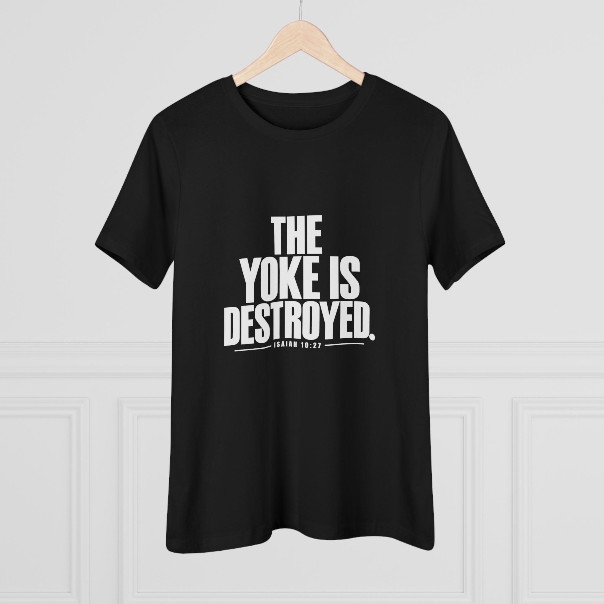 THE YOKE IS DESTROYED: Women's Cotton Tee