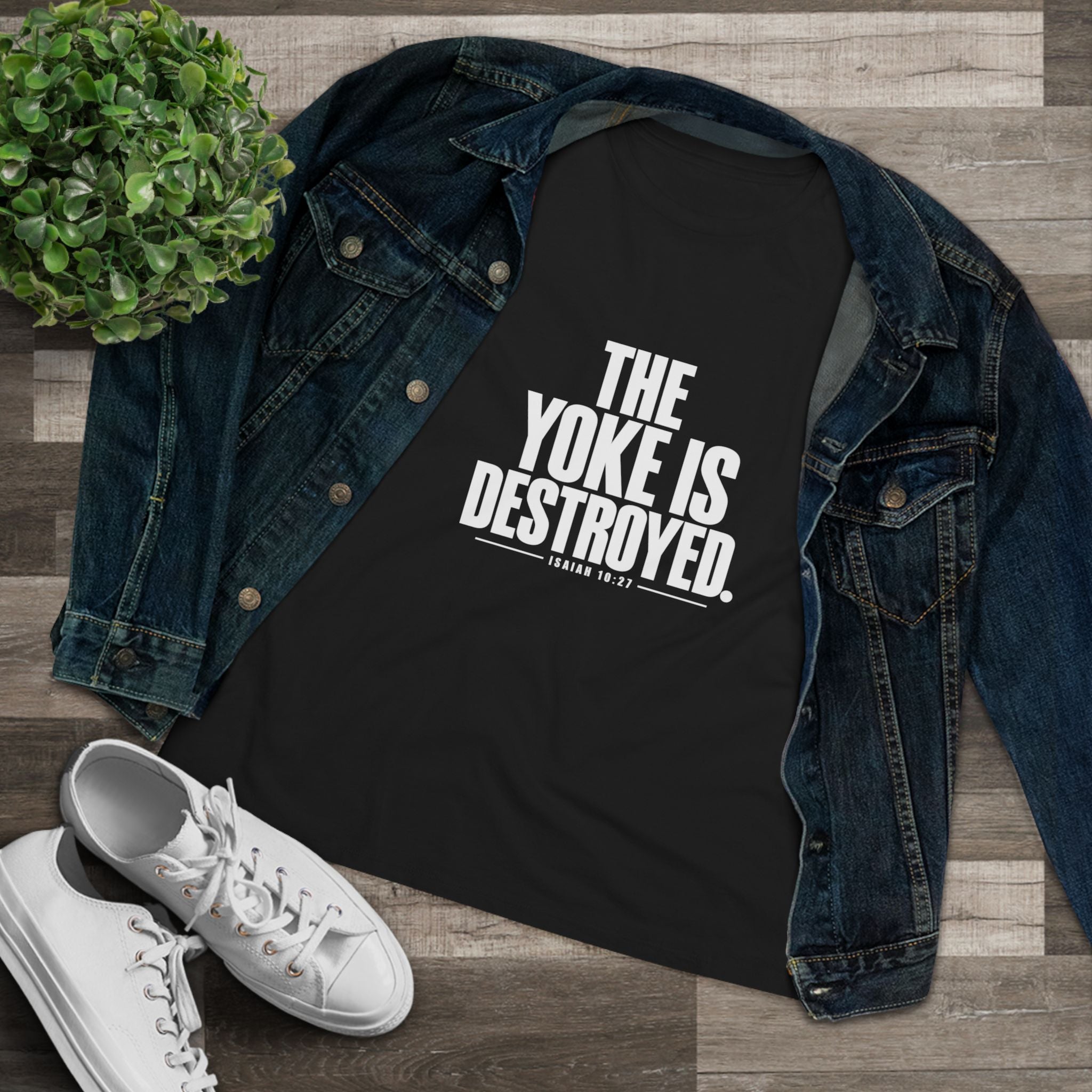 THE YOKE IS DESTROYED: Women's Cotton Tee