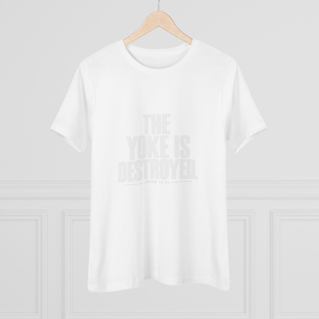 THE YOKE IS DESTROYED: Women's Cotton Tee