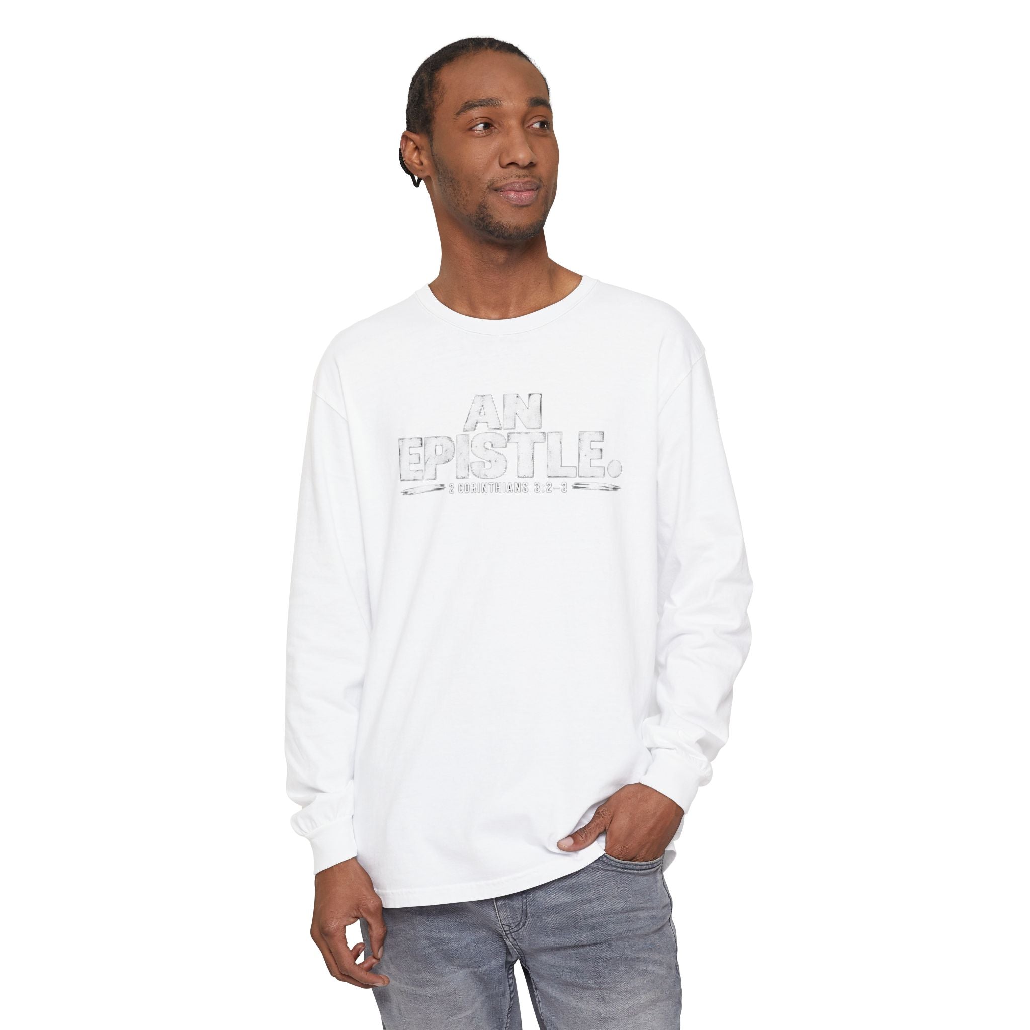 Epistle Logo Long Sleeve Black Tee